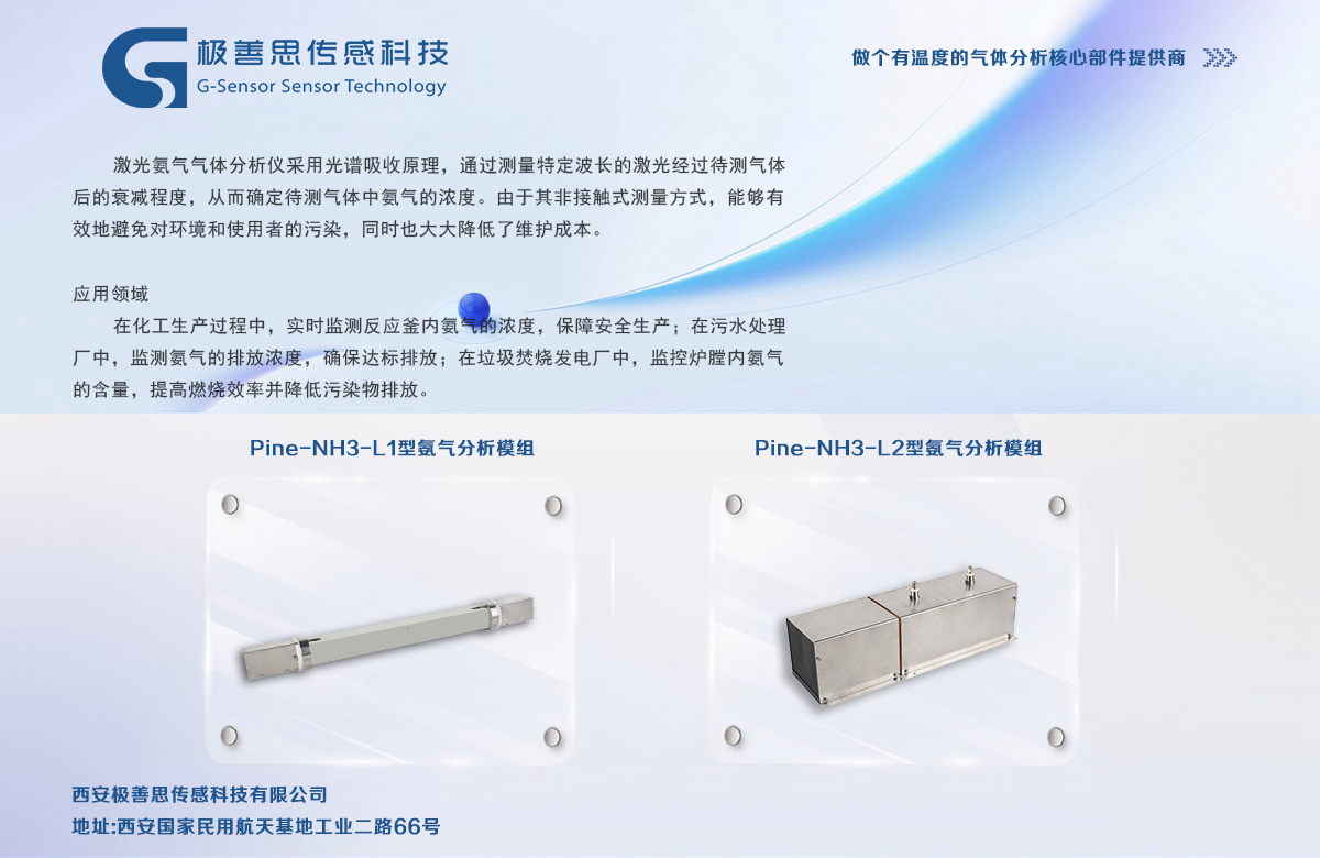 激光氨氣氣體傳感器保障生產(chǎn)安全的綠色守護者